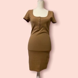 (Small) Forever 21 Beige Tan Dress